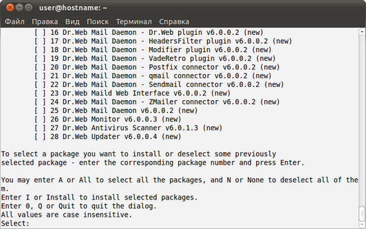 03 - MailD CLI Setup Select